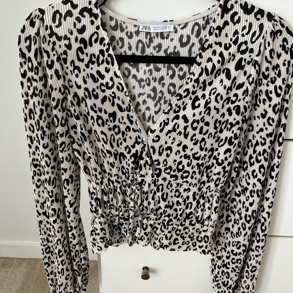 Leopard blouse from Zara